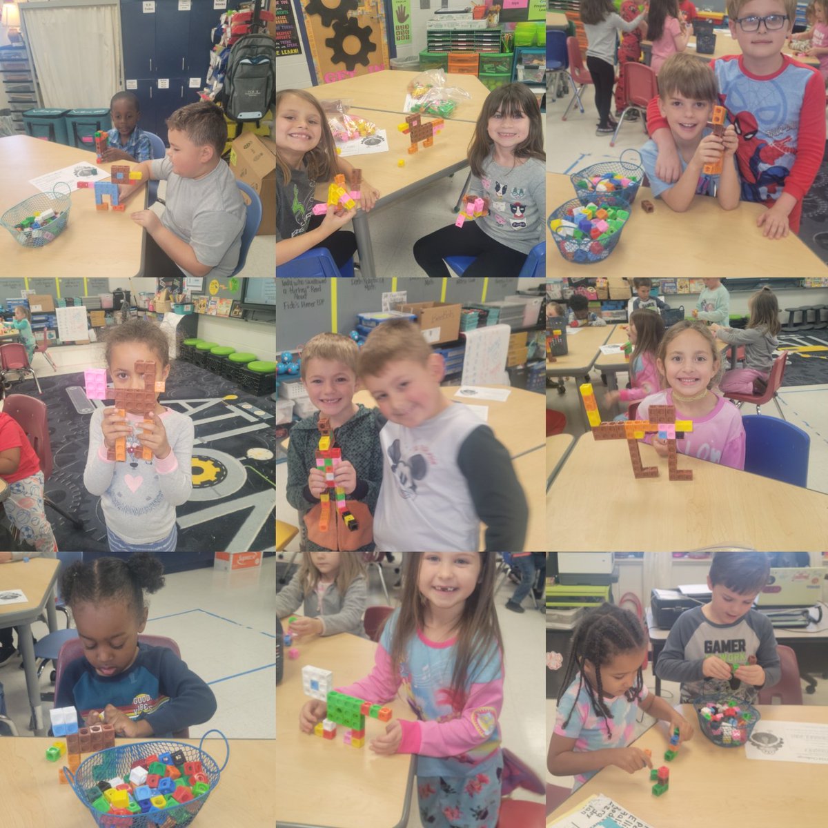 After reading "Turkey Tumble," these Kindergarten Ss had to make a turkey that was at least 6 blocks tall and included 4 different colors.  Integrated Math and Reading into today's STEAM task! <a href="/MunfordElem/">Munford Elementary</a> <a href="/TCBOE/">Talladega Co Schools</a> <a href="/mesdebby/">Debby Smith</a> <a href="/AshleyGableEDU/">Ashley Gable, NBCT</a>