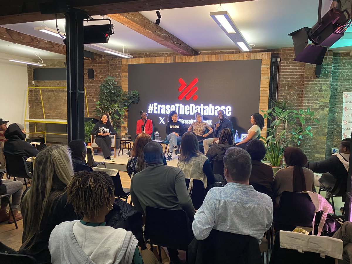Thank you to everyone who joined us for the #EraseTheDatabase launch last week!🎉

If you missed out, the documentary will be on YouTube soon - watch this space👀

In the meantime, check our NEW Community Toolkit to learn how you can support the campaign: drive.google.com/file/d/1w8JQHO…
