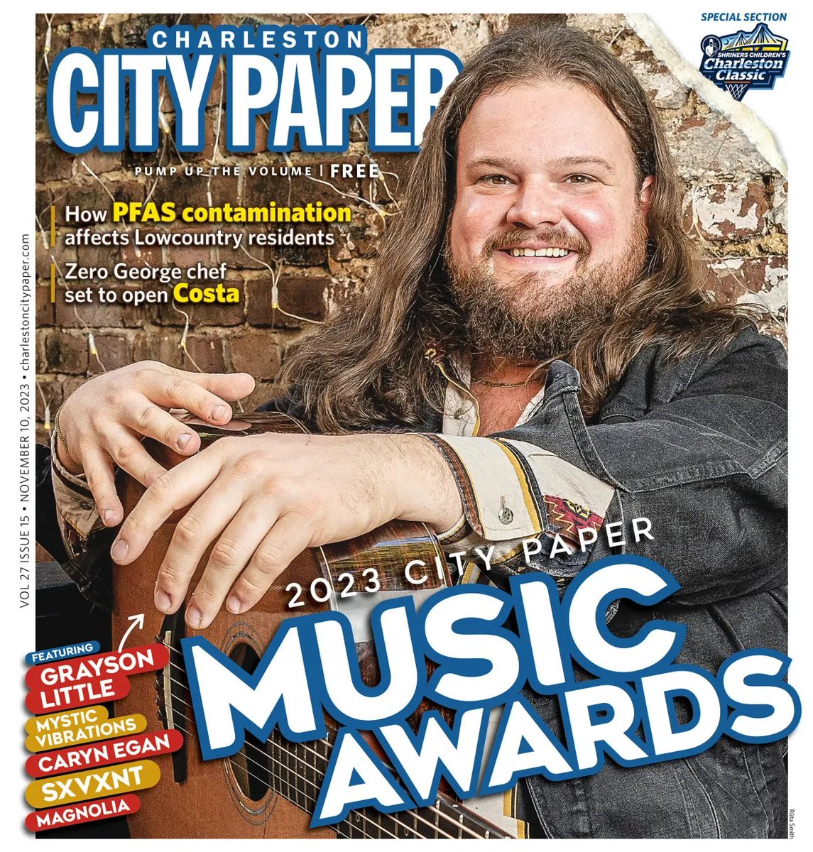 Let’s hear it for @graysonlittle 👏 This 2023 #RiverfrontRevival alum was voted @ChasCityPaper's Male Singer-Songwriter of The Year! We are so proud of you Grayson! 🙌