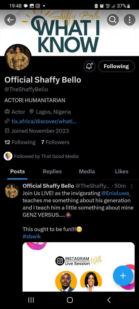 PUBLIC NOTICE
@TheShaffyBello  has asked that the general public be made aware that the handle in the 1st frame is scam page, un- authorised by her.
Pls do not buy tickets, or anything else this person claims  be selling in her name; it's a scam. 
🙏🏽