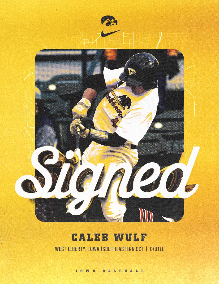 Our Newest Hawk! 🐤 Welcome, Caleb! @WulfCaleb x #Hawkeyes