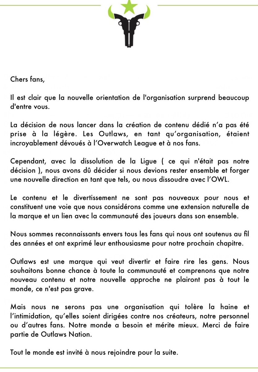 Outlaws 🇫🇷 tweet media