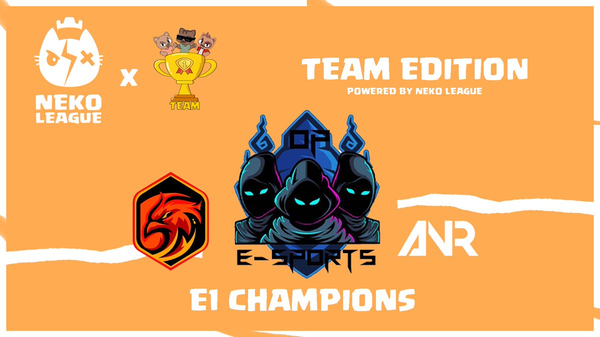 Neko League (@neko_league) on Twitter photo Our first team league comes to an end π
Congrats to <a href="/OP_Esports187/">OP E-Sports</a> who grabs the title π
@RevivifyEsports finishes second after their lose in final π₯
<a href="/ANR_eSport/">Anarchy eSport</a> closes the podium π₯ Our first team league comes to an end π
Congrats to <a href="/OP_Esports187/">OP E-Sports</a> who grabs the title π
@RevivifyEsports finishes second after their lose in final π₯
<a href="/ANR_eSport/">Anarchy eSport</a> closes the podium π₯