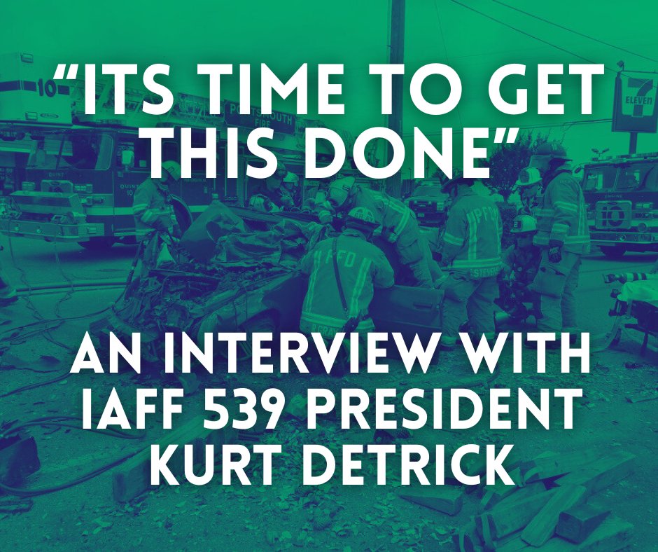 virginia_worker's tweet photo. The Virginia Worker correspondent Christopher Sloce interviews IAFF  539 President Kurt Detrick on the challenges eastern Virginia  firefighters face and their ongoing struggle to win the right to  collectively bargain in the city of Portsmouth:

https://t.co/CxJCMfHmDH https://t.co/xf0ZVh9fwR