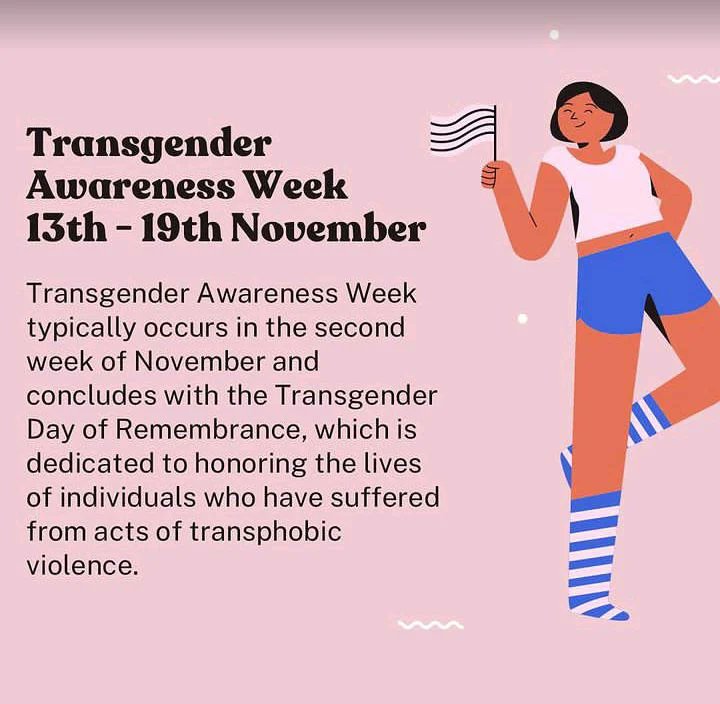 queersexworker's tweet photo. It's Transgender Awareness week 🌈

We're committed to amplifying the voices of transgender individuals, celebrating their incredible resilience, and working towards a world where everyone can live free from discrimination and stigma 🌈🌈🤟🤟 https://t.co/F0AaorOwcS