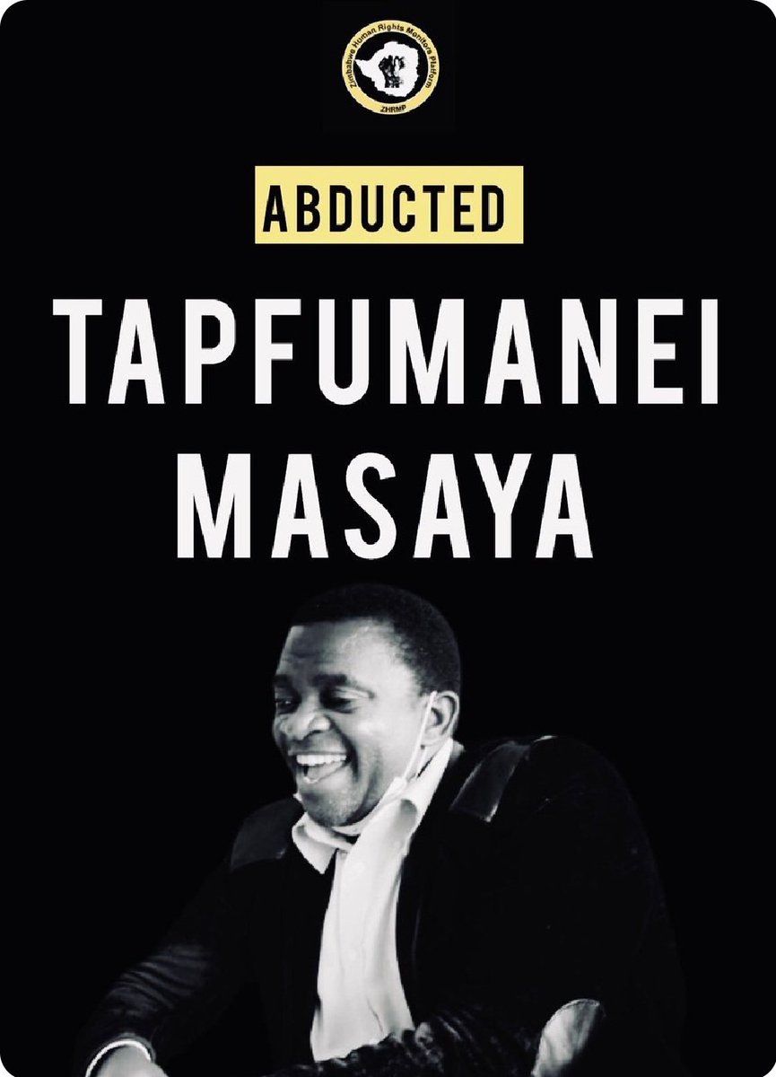 kennethmtata's tweet photo. I am terribly saddened to hear that Tapfumaneyi Masaya was found dead after his abduction. 
Have we not reached a turning point? Shall Masaya be just another statistic?
Are we going to see leadership that  brings to an end these abductions and killings?

“Thou shalt not kill..." for innocent blood shall arouse God's anger!Exodus 20:13.