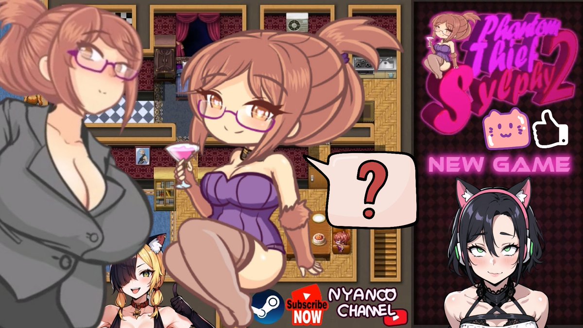 【#News】 Phantom Thief Sylphy 2? A Cloaked Escape! (ฅ'ω'ฅ)

🥳 Nyanco Channel Review : 
steamcommunity.com/id/NyancoChann…

🎬 YouTube Gameplay Video : 
youtu.be/t1I0PNGyiSQ

💘 Game Store Page : 
store.steampowered.com/app/2564810/Ph…

<a href="/azurezeroart/">🔞Azurezero Lewd Game Maker</a> <a href="/Steam/">Steam</a> #Anime #Indie #Doujin #ADV
