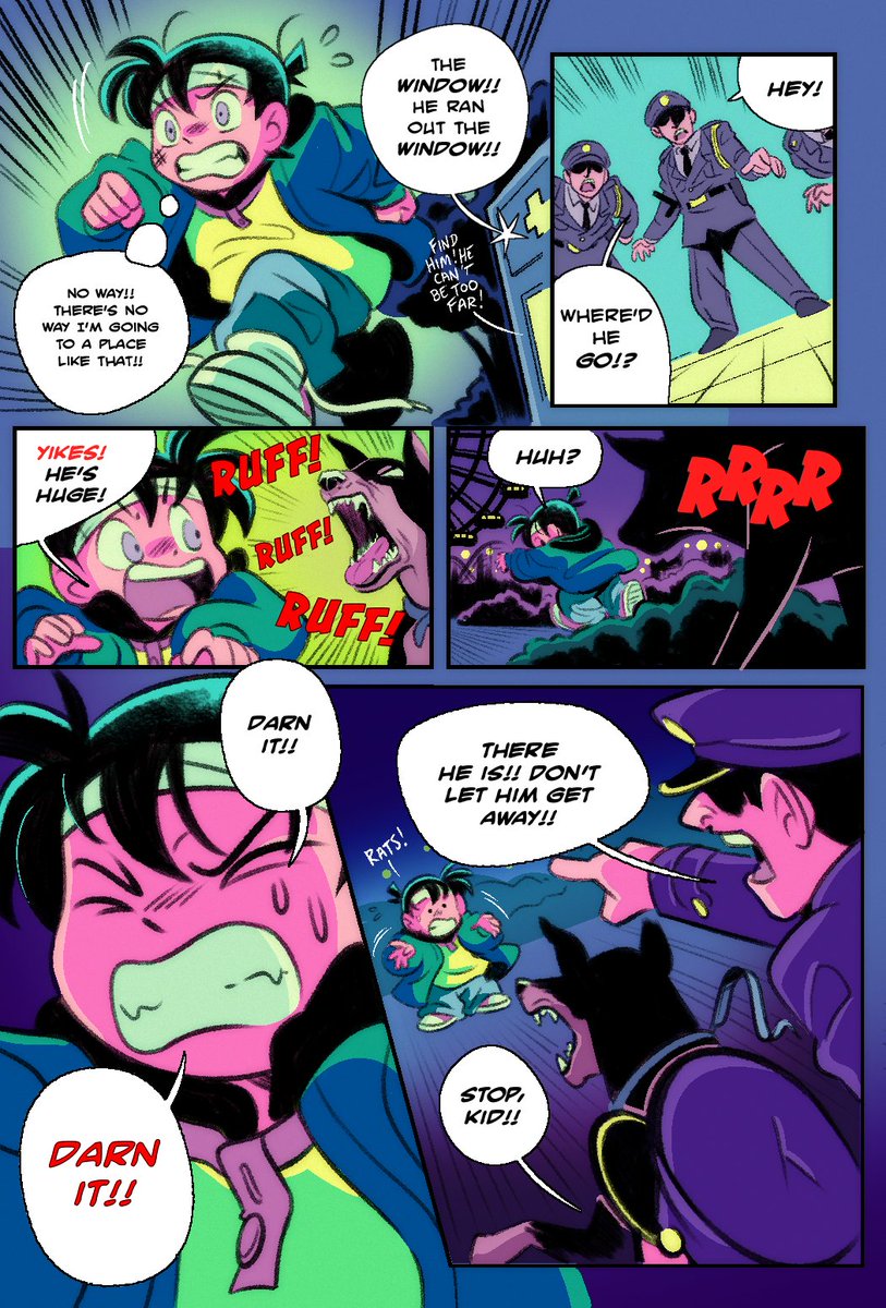 comickergirl's tweet photo. The Detective Conan Redraw is out and available FOR FREE to download! Such a fun project with a huge variety of artists; thank you to @haro4869 for organizing! (Here are my two pages—loved getting a chance to play with color. :D) https://t.co/vNGOScVVdW