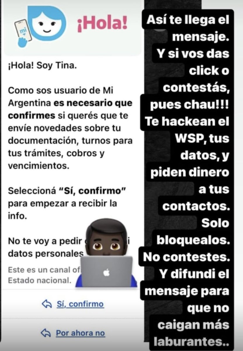 La última estafa. Atentos!!!