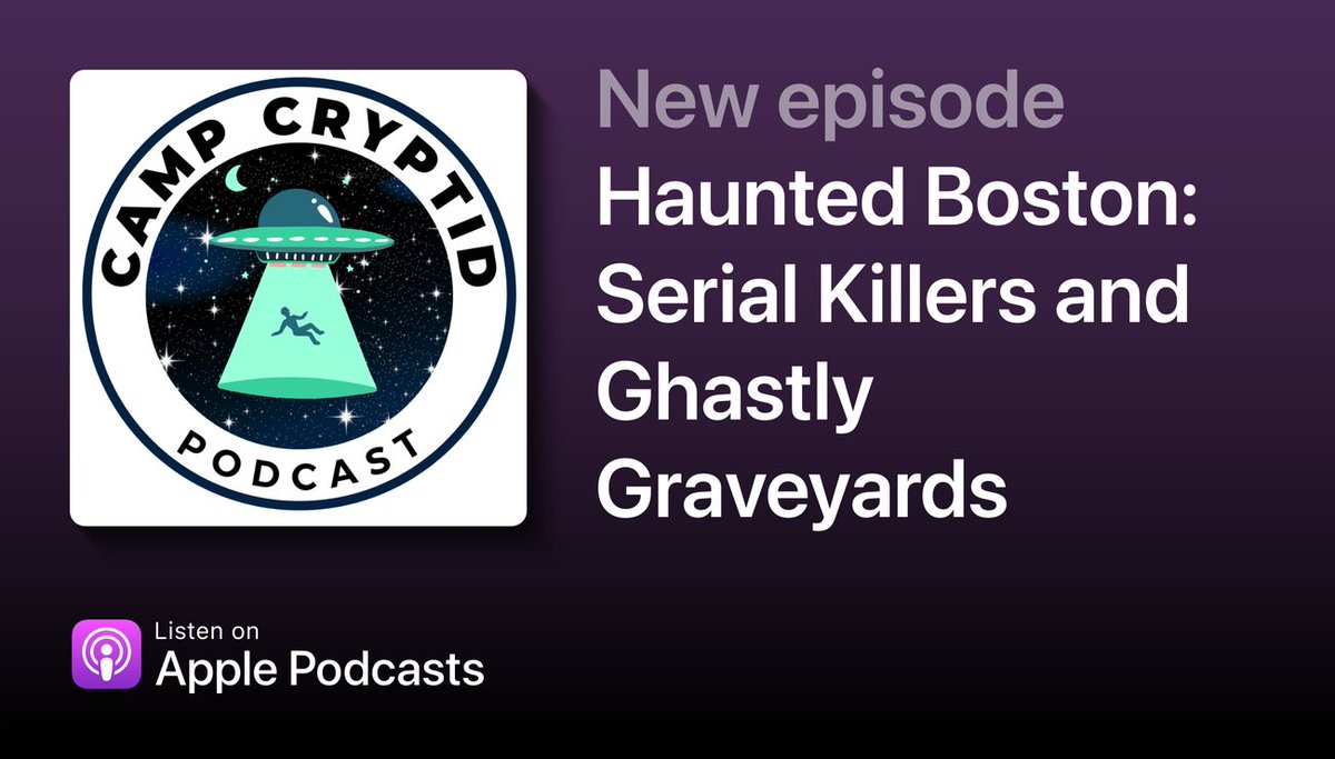 What city would you like to see me visit or do an episode on next?! 💜 I had so much fun talking about my trip to Boston and the creepiest graveyards that I visited along the way! campcryptidhorrorpodcast.com to listen 💜