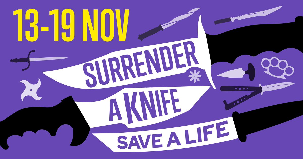 #OpSceptre police campaign to tackle knife crime is supported by  <a href="/WeAreTorus/">Torus</a>. Surrender a knife to save a life runs until 19th Nov