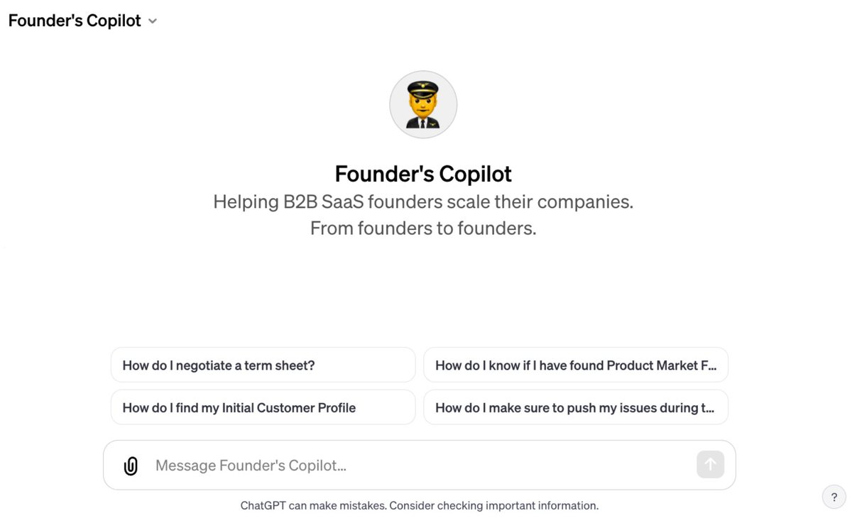 founderscopilot's tweet photo. 𝗟𝗮𝘂𝗻𝗰𝗵𝗶𝗻𝗴 𝗡𝗼𝘄: 𝗙𝗼𝘂𝗻𝗱𝗲𝗿'𝘀 𝗖𝗼𝗽𝗶𝗹𝗼𝘁 𝗚𝗣𝗧–𝗬𝗼𝘂𝗿 𝗦𝘁𝗮𝗿𝘁𝘂𝗽'𝘀 𝗡𝗲𝘄 𝗕𝗲𝘀𝘁 𝗙𝗿𝗶𝗲𝗻𝗱🧑‍✈️

We're thrilled to roll out something special:Founder's Copilot GPT. It's not just another AI. It's built for B2B SaaS founders

What's different about It? https://t.co/1R3SKRWlfy