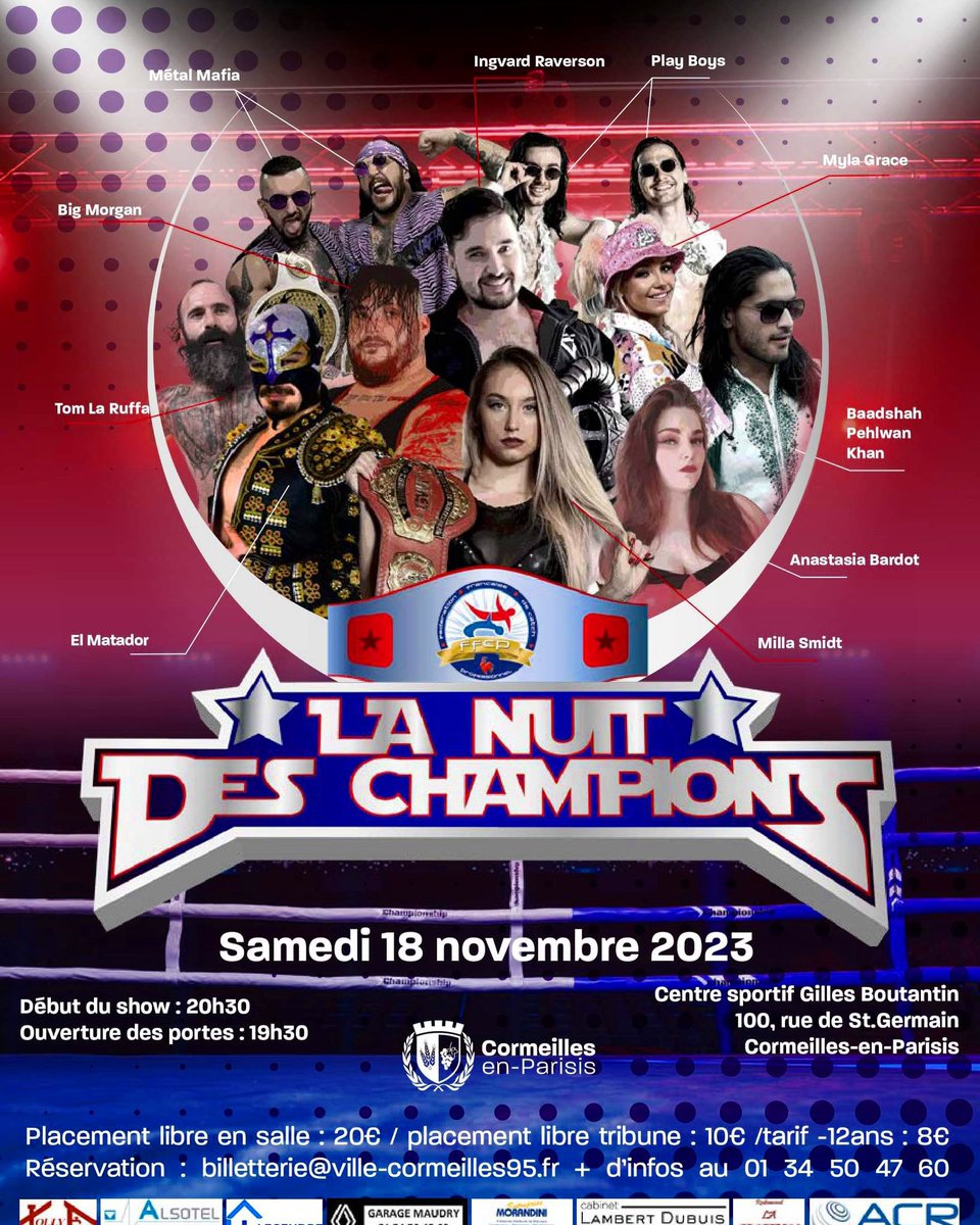 Back to <a href="/ffcatch/">FFCP</a> where it all started for me, after 10 years! On Nov 18th in Cormeilles en-Parisis 🇫🇷 Watch me wrestle in the main event against <a href="/TomLaRuffa/">🇨🇵Tom La Ruffa👑</a> for the FFCP World Heavyweight Championship 👊 #PakistanWillRise 🇵🇰
