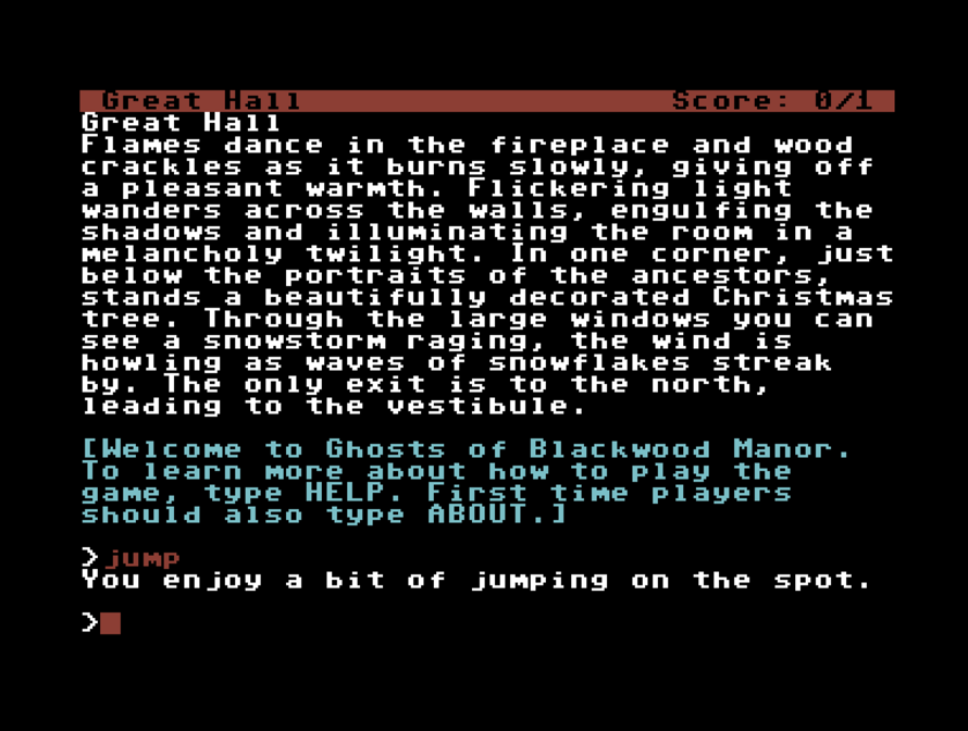 8bit_era's tweet photo. My brand new #Infocom style Horror #adventure "The Ghosts of Blackwood Manor" is due to be released soon for all major home computers of the #80s. Here are some in-game screens from #Amstrad #CPC and #Commodore64. You're going to love this! Who's ready? #IF #interactive #fiction https://t.co/2whi0s8oQl