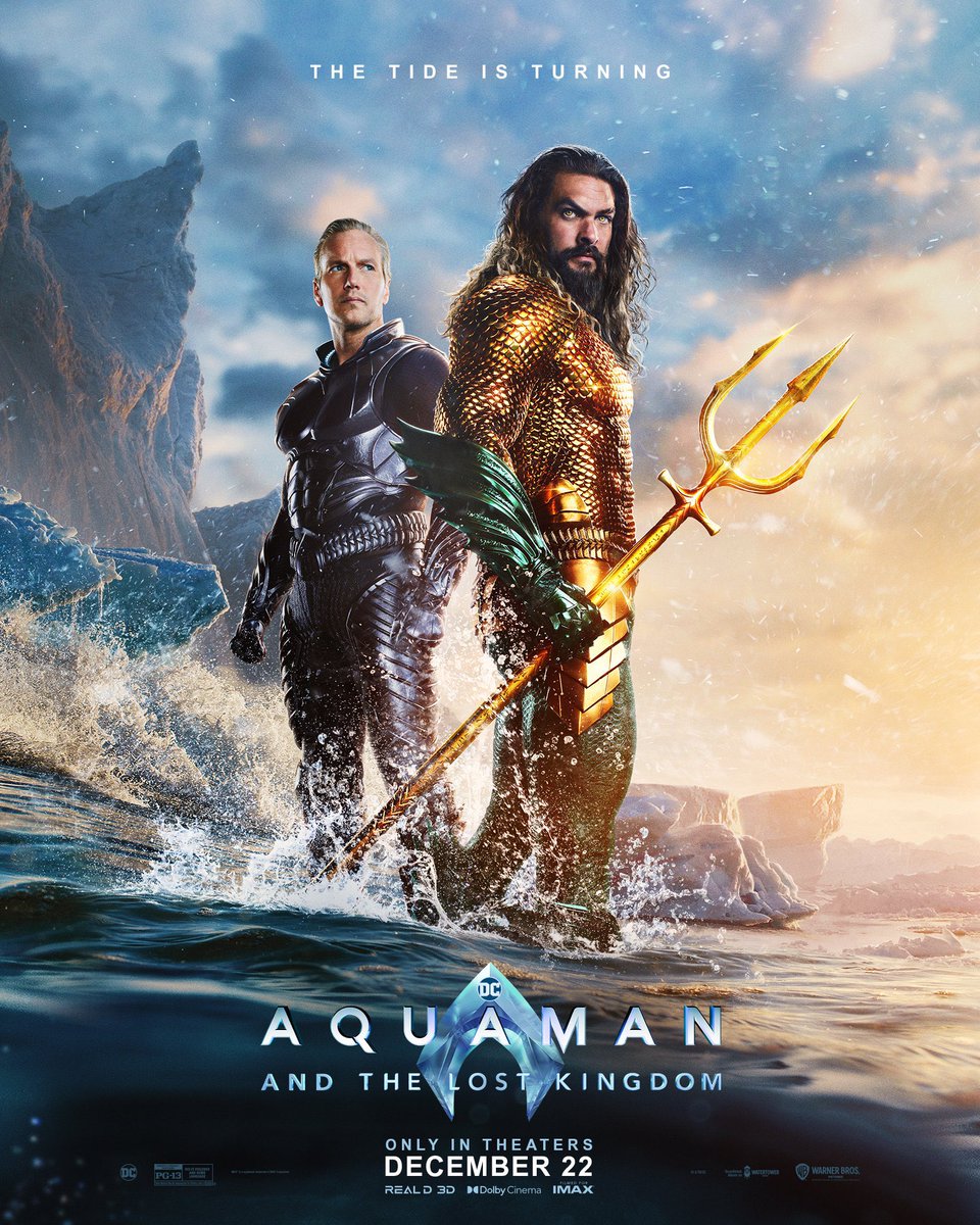 Oi 👋🏾 
Lembram dele? #AquamanAndTheLostKingdom ainda chega esse ano, e esse novo pôster tá aqui pra te lembrar disso!