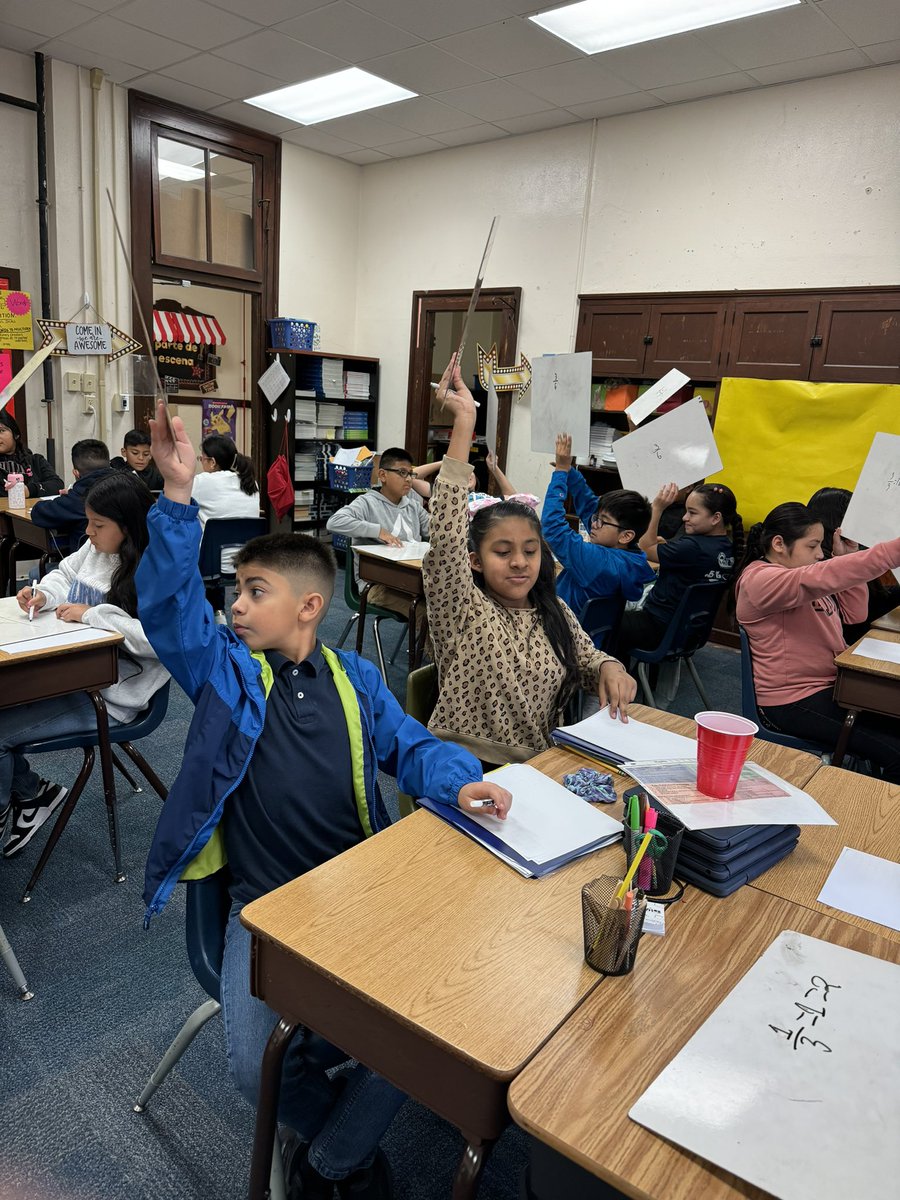 RufinoMendozaES's tweet image. 🔢 Exploring Fractions! Our fifth graders are tackling the challenge of fractions without common denominators today. 🧠✨ Watch as they master the art of adding and subtracting these diverse fractions! 📚🔍 #MathMinds @eureka_math @CortezLupe1 @katy_anne_myers @MrsEspinoza7
