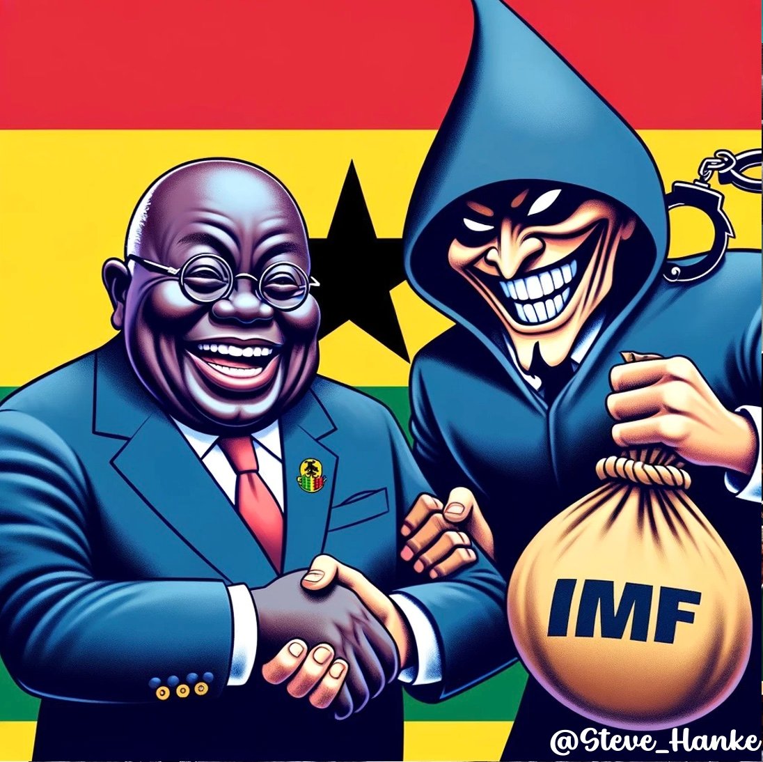 Steve Hanke على X: "#SaveGhanaNow: Ghana is the LARGEST DEBTOR in Africa to  the IMF. PRES. AKUFO-ADDO is making YET ANOTHER deal with the devil (read:  the IMF). https://t.co/0OrfvaRwkj" / X