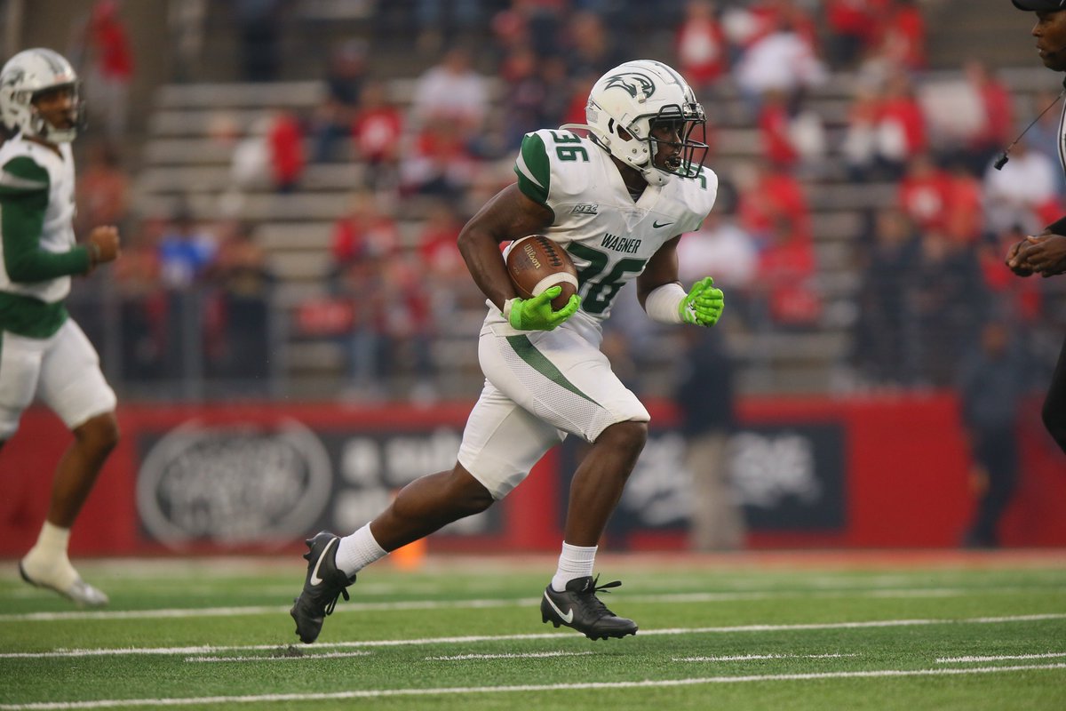 Wagner College Football (@wagner_football) on Twitter photo After rushing for over 100 yards for the third straight game, <a href="/RickeySpruill36/">Rickey Spruill</a> was named an <a href="/NECFootball/">NEC Football</a> Prime Performer #LetsFly After rushing for over 100 yards for the third straight game, <a href="/RickeySpruill36/">Rickey Spruill</a> was named an <a href="/NECFootball/">NEC Football</a> Prime Performer #LetsFly