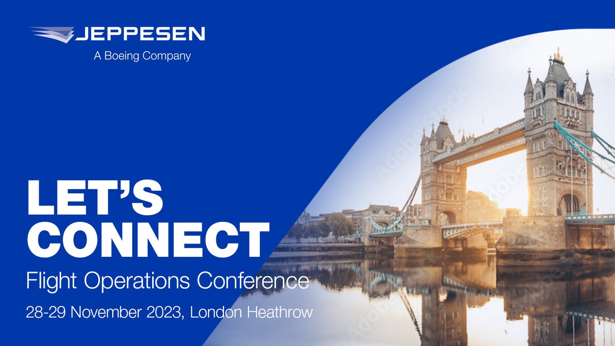 Visit us in London Heathrow to learn how Jeppesen Digital Aviation Solutions can increase efficiencies across your operations – from the flight deck to your OCC. aircraftcommerceevents.com/event/16th-ann…