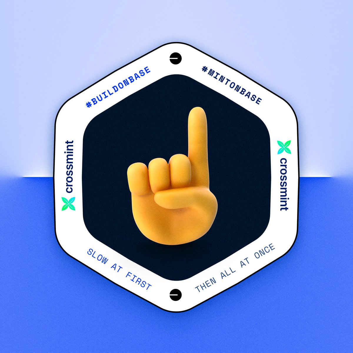 base's tweet image. 🔵 𝗢𝗡𝗖𝗛𝗔𝗜𝗡 𝗗𝗔𝗜𝗟𝗬 🔵

@Crossmint is now available for anyone building on Base, giving you access to:

• Invisible wallets
• Minting APIs
• NFT checkout

Build your next project with Crossmint and receive the Crossmint x Base Builder NFT

crossmint.com/collections/ce…