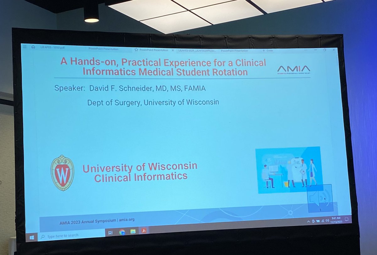 UW Applied Clinical Informatics tweet media