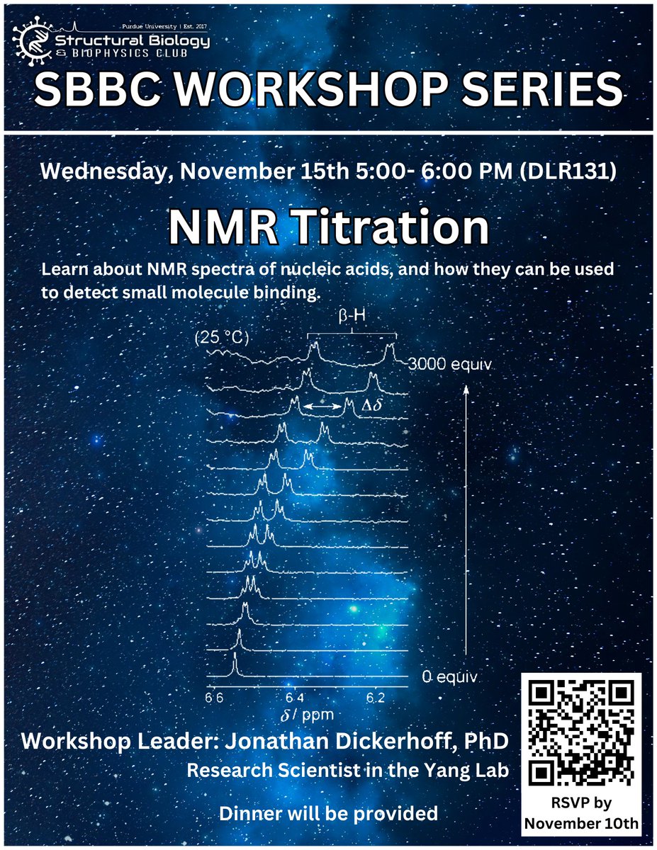 📅🧪Our next workshop is this Wednesday!

⌛️RSVP at the link by 5 PM today

🔗docs.google.com/forms/d/e/1FAI…

#science #workshop #biophysics #NMR