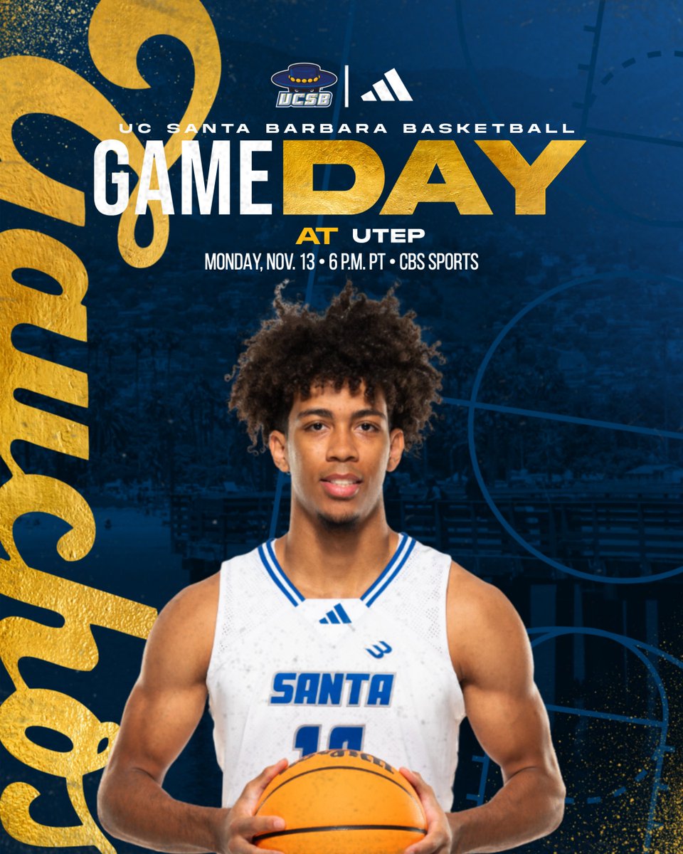 First road test of the season:

🆚 UTEP
⏰ 6 p.m. PT
📍 Don Haskins Center | El Paso, Texas
📺 CBS Sports
📊 bit.ly/UCSBatUTEPStats

#GoGauchos | <a href="/FontenetJason/">Jason Fontenet</a>