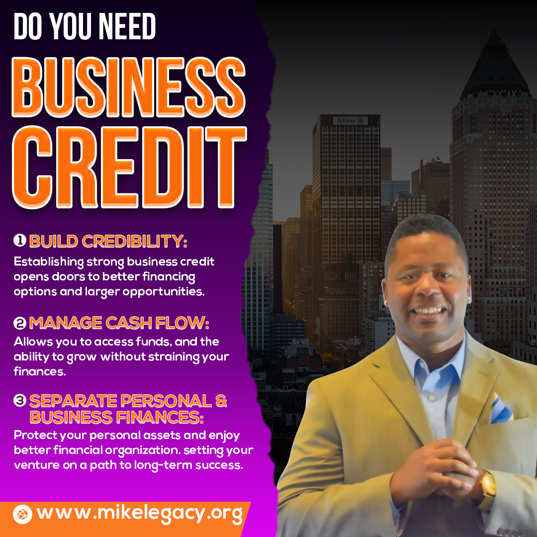 Attention Entrepreneurs 🚀

Your vision or your dream is not the problem. 💡

Funding your dream from your checking account is a problem! 💳

Bankers not lending because your startup is a Problem! 🏦

Not having collateral, Cash, or business Credit is an even bigger Problem! 💰📉