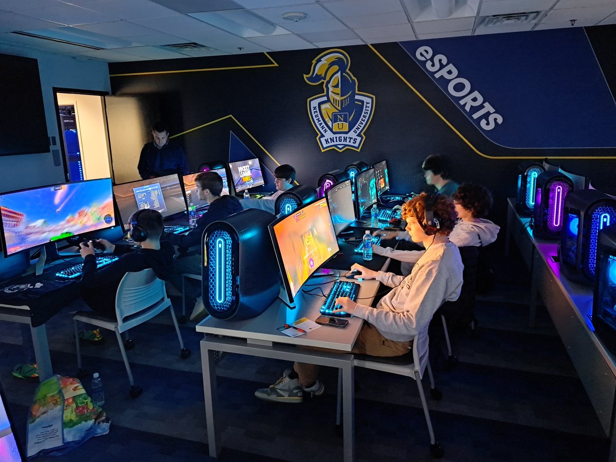 Our new program “Esports and Industry Content Management” is coming in 2024.  High school students are already visiting campus to meet with faculty and visit our state of the art lab.  Students can pick up the major OR minor 
#esports at <a href="/NeumannUniv/">Neumann University</a> 
#sportsbiz #esportmanagement