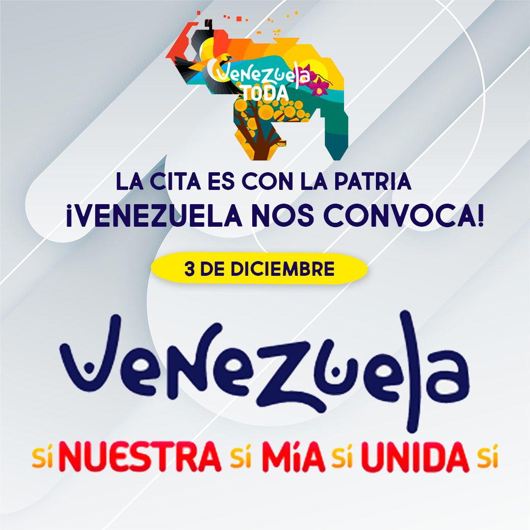 inac_ve's tweet photo. Nuestra historia forma parte de la identidad, y eso no es negociable. ¡Salgamos a votar! Por nuestro Esequibo este #3Dic es un deber que tenemos como ciudadanos y hermanos de una misma tierra. #Vota5VecesSí

¡Defendamos juntos nuestra soberanía! https://t.co/xHA5Ehy0Uy