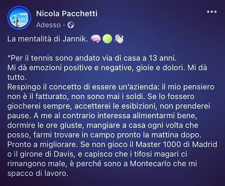 NicolaPacchetti's tweet photo. #Always #Believe 🔒 #Live #with #Passion 🔥 #JannikSinner #Sinner 🎾 @janniksin 👏🏼 https://t.co/SWxUfkU2cu