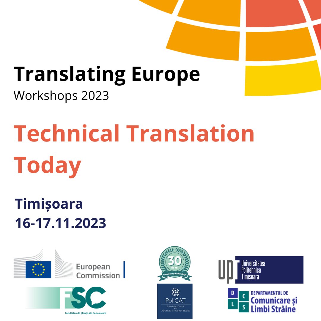 Watch the plenary sessions of our next Translating Europe Workshop (streamed live), which focus on technical #translation – a core discipline that prepare students for a challenging translation market europa.eu/!dC9Dhk. #TEW2023 #DiscoverTranslation #EYS2023 #PoliCATUPT