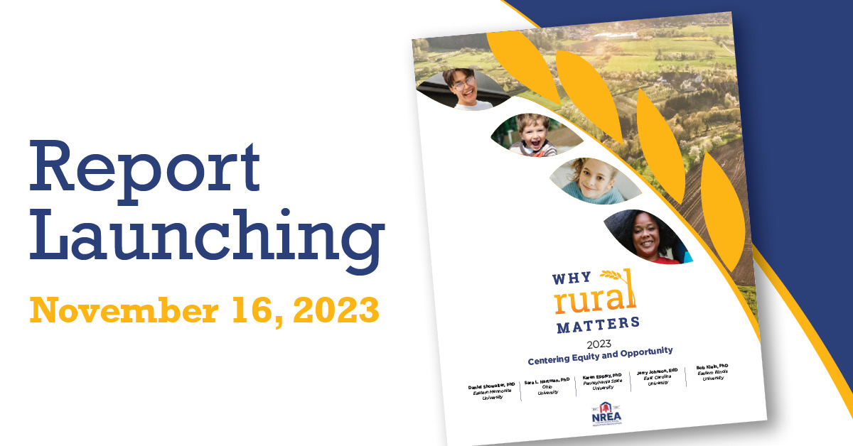 nrea1's tweet photo. In just a few days, we will launch Why Rural Matters 2023, the 10th in a series of reports that analyzes the contexts and conditions of rural education in 50 states…we’re unveiling the report at the #RuralEdForum on Thursday, Nov. 16 and on our website. Watch for details! https://t.co/jZRm0t0ctG