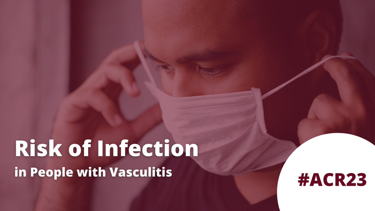 #ArthritisResearch findings showed that 1 in 3 patients w/#vasculitis developed severe infection. It shows chances were higher within 1st month after diagnosis, staying high in 1st year & decreasing after 2nd year. #ACR23 Learn more: ow.ly/g0xG50Q6yFw @aavina100 @jesdaile
