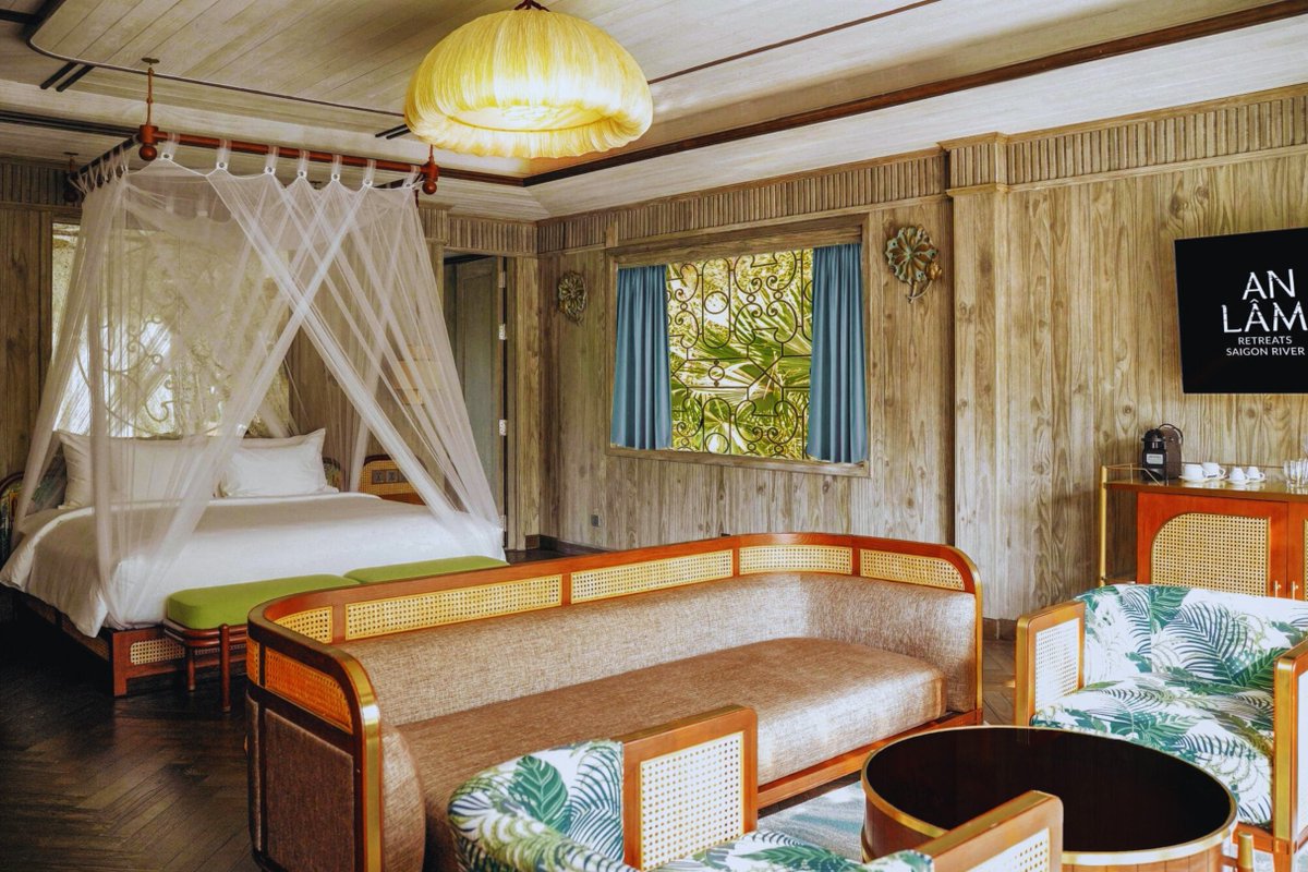 AsiaTop80's tweet photo. AN LAM RETREATS SAIGON RIVER, Vietnam: Asia's Top 80 Hotel 2022! | A 25-minute boat ride from Ho Chi Minh City's center. The resort offers a serene environment perfect for meetings and events, offering a glimpse into the local heritage! 

#AsiaTop80 #Vietnam #anlamvietnam https://t.co/XAMlBO97RE