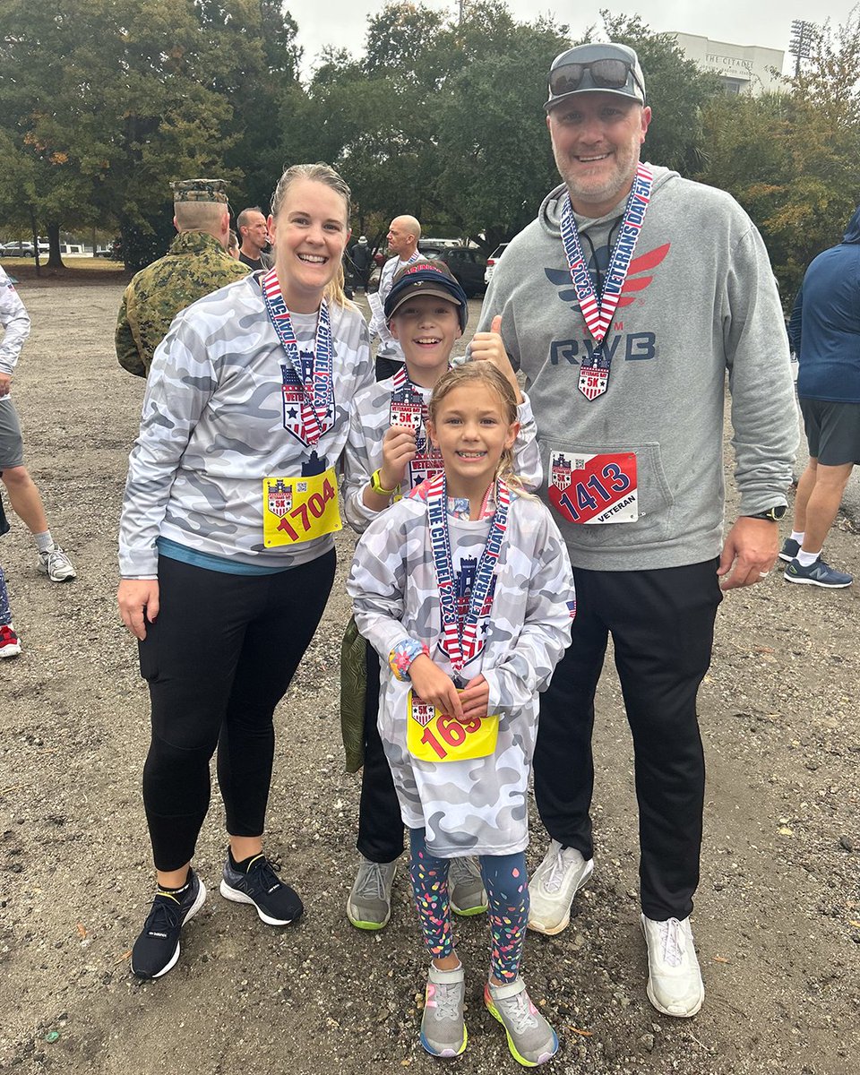 Citadel1842's tweet image. The community and campus came out for the Veterans Day 5K at The Citadel on a cold, rainy Sunday morning. Thank you to everyone who participated in the race or volunteered to make this event possible.