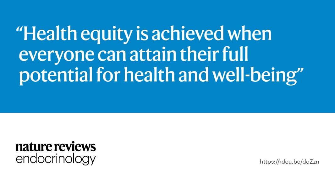 New online: a Viewpoint in which five global experts discuss health #equity in endocrinology and metabolism. Read the article here:
rdcu.be/dqZzn
<a href="/jjaimemiranda/">J. Jaime Miranda</a> <a href="/syd_health/">Sydney Health</a> <a href="/cronicasperu/">CRONICAS</a> <a href="/WitsUniversity/">Wits University</a> <a href="/ebekozien/">Osagie Ebekozien</a> @T1Dexchange