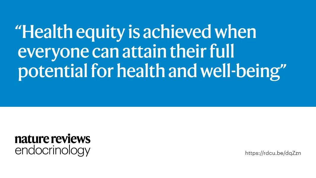 New online: a Viewpoint in which five global experts discuss health #equity in endocrinology and metabolism. Read the article here: rdcu.be/dqZzn @jjaimemiranda @syd_health @cronicasperu @WitsUniversity @ebekozien @T1Dexchange