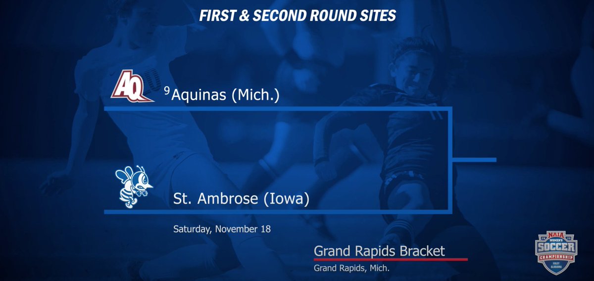 The <a href="/CCACSports/">CCAC</a> regular season and conference tournament champs <a href="/SAUBEES/">Fighting Bees Athletics</a> <a href="/SAU_W_Soccer/">SAU Women's Soccer</a> open their NAIA tournament run against Aquinas on 11/18 <a href="/kwqcnews/">KWQC TV6 News</a>