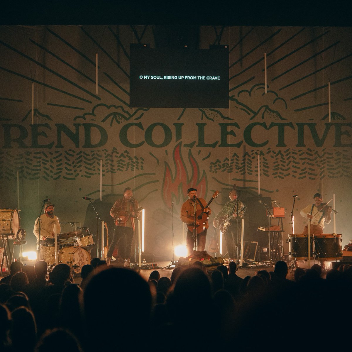 rendcollective's tweet image. Thank you for joining us to celebrate 10 years of Campfire! This tour has been so special &amp;amp; we've had the best time playing these songs &amp;amp; worshiping each night with you all. Can't wait to do it again next year in the UK and US! Visit rendcollective.com for dates &amp;amp; tickets 😊