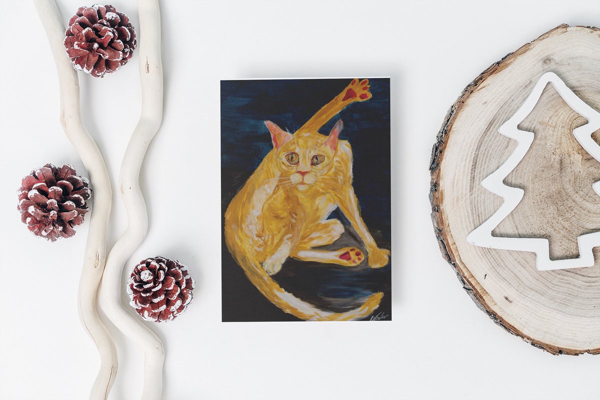 dyslxicRant's tweet photo. A Tiger for Christmas? Kissing cats, under the moon.. or #miseltoe? Is there a cat lover in your life?Tell them 'I love you' with my unique artists cards, feature my original #cat #paintings, this holiday season.
Get your cards on this link: https://t.co/HsWCK0WYDs
#greetingcard https://t.co/dEIqGJTXCQ