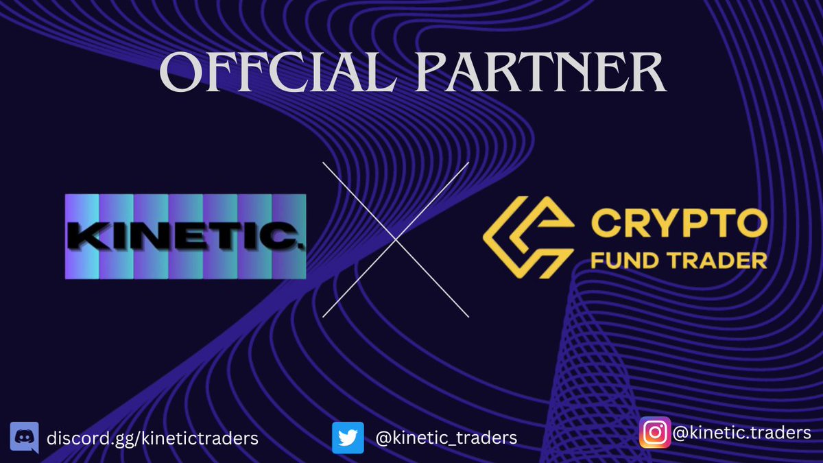 WE ARE EXCITED TO ANOUNCE OUR PARTNERSHIP WITH @CFTradercom 

A Great Opportunity to Trade Crypto on a Funded Account up to $200,000 Capital with minimum spread

CHECK THEM OUT HERE: cryptofundtrader.com/?_by=kinetic 

USE CODE 'KINETIC7' for a 7% off.