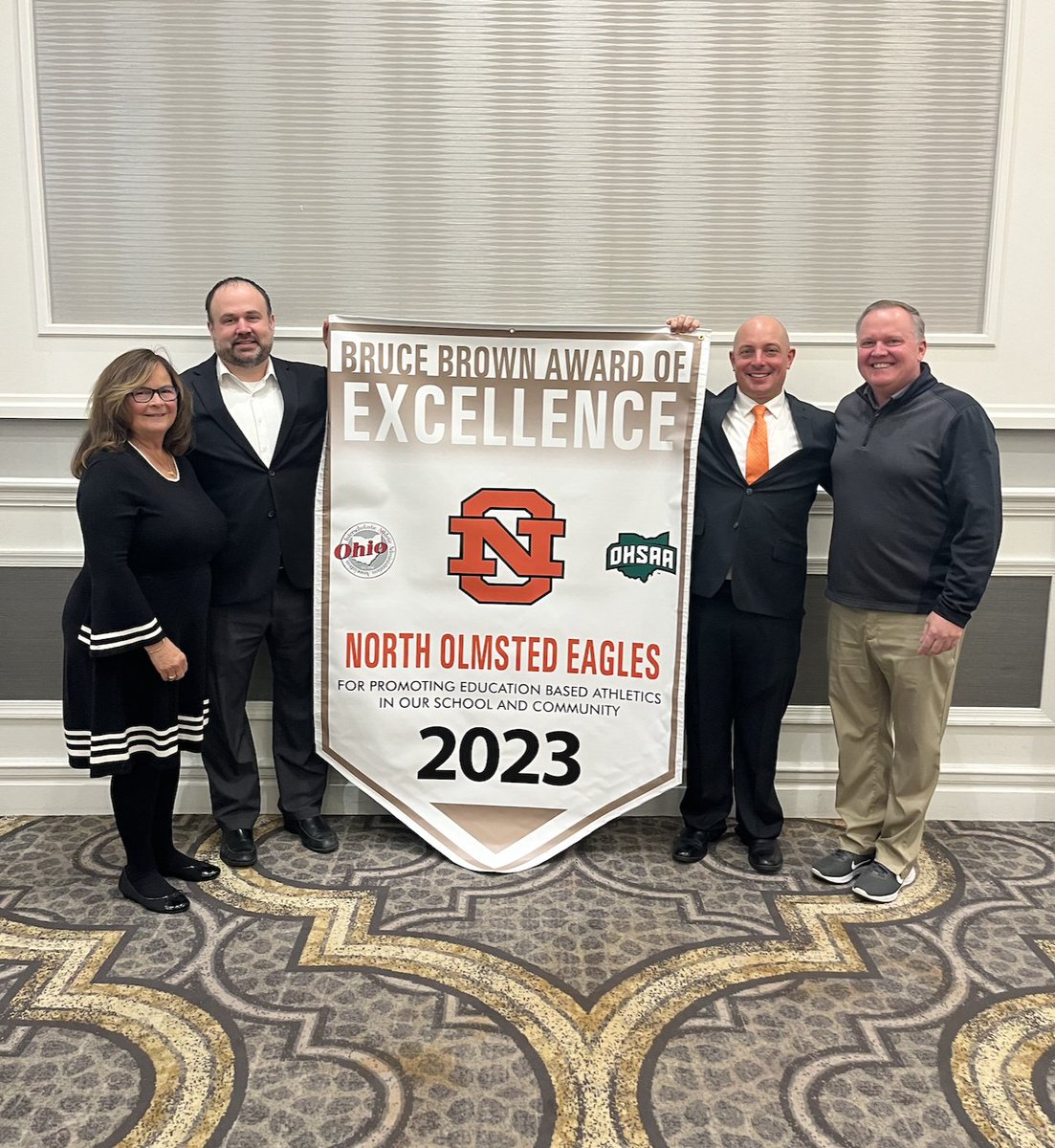 Mr. Koch has achieved the OIAAA Bruce Brown Award of Excellence. This is the highest award an Athletic Administrator can achieve in the State of Ohio.  Congratulations Mr. Koch on a job well done!  
<a href="/KoontzNohs/">NOHS_koontz</a>
<a href="/NOCSEagles/">NorthOlmstedSchools</a>
<a href="/NOEagles/">North Olmsted Eagles</a>
<a href="/OstrowskiNoelle/">Ms_NOstrowski</a>
<a href="/CounselorsNOHS/">NOHS Counselors</a>
<a href="/Brand_Dave/">Dave Brand</a>