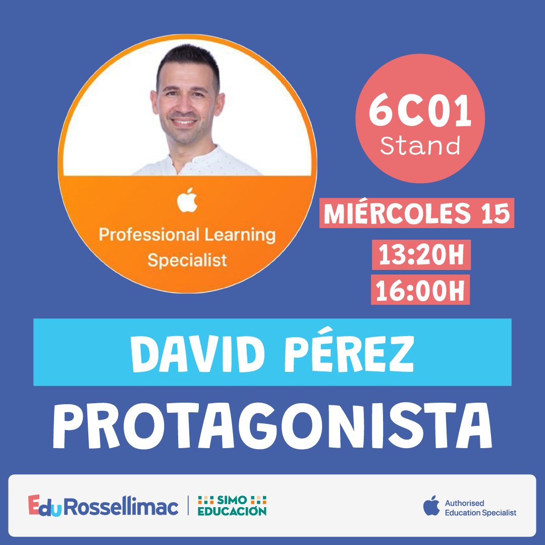 🕒 12:40 <a href="/YagoSchool/">YagoSchool</a>  con Curro Villar
🕒 13:00 <a href="/YagoSchool/">YagoSchool</a> 
🕒 13:20 <a href="/davidpl79/">David Pérez</a> 
🕒 16:00 <a href="/davidpl79/">David Pérez</a> 

#SIMOEDU23