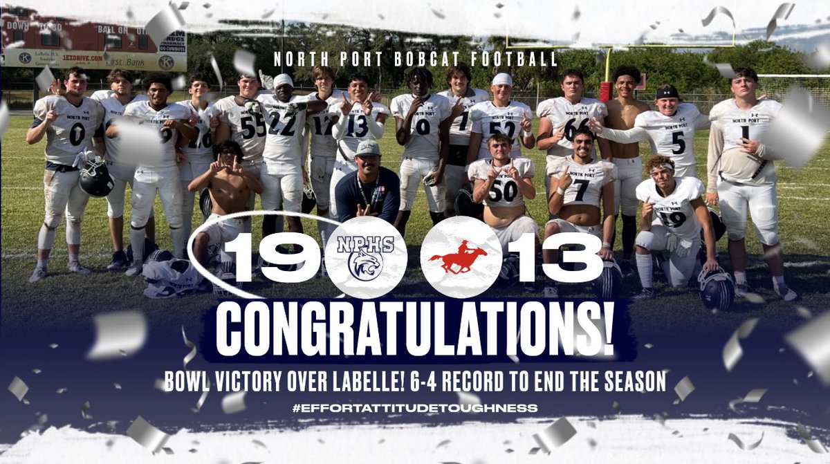 Congrats to the most successful team in our school’s history!! The bar has been set, now it’s time to surpass it! #effortattitudetoughness