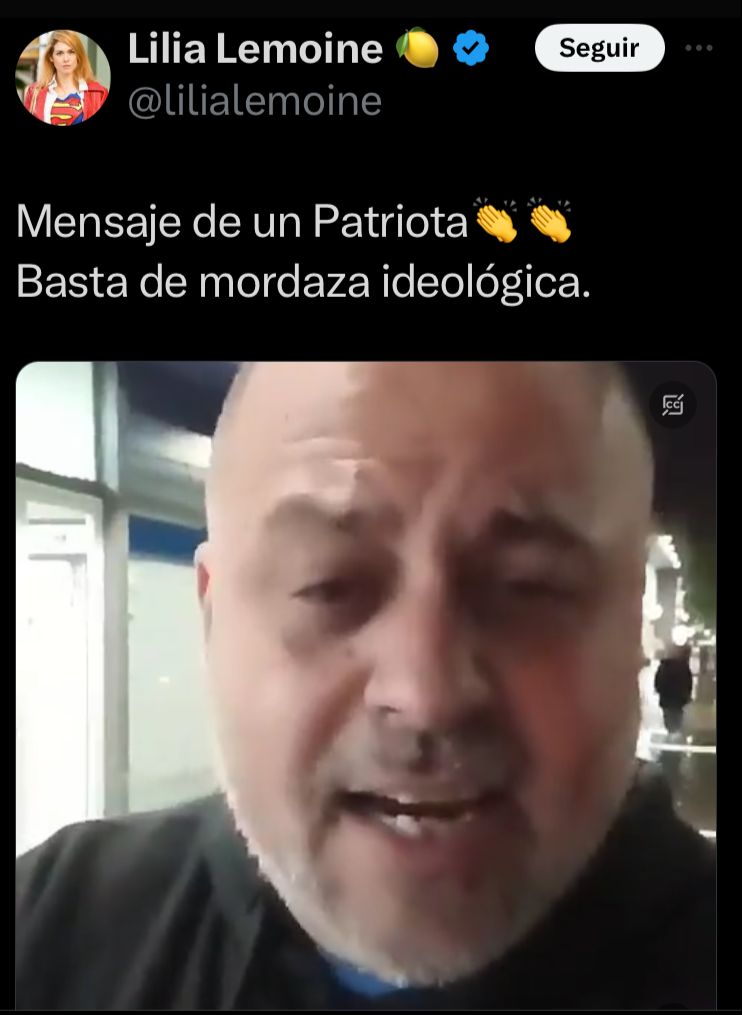 La diputada electa de La Libertad Avanza, Lilia Lemoine, compartió un llamado a la insubordinación de las fuerzas armadas que hizo Carlos Pampillón, un conocido referente neonazi marplatense, procesado por liderar una banda dedicada a cometer ataques antisemitas en 2018.