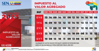 FALCON_SENIAT's tweet photo. Calendario   de Impuesto al Valor Agregado.
#SENIATPotenciaLaEconomia https://t.co/kEAh1eUPWs