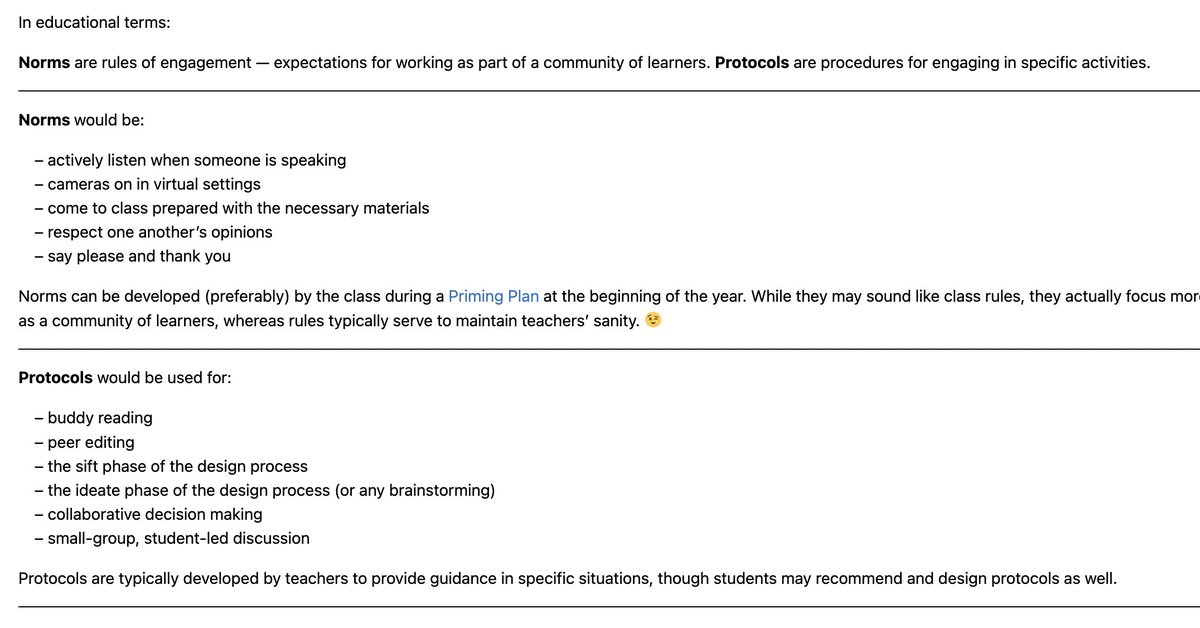 Norms &amp; Protocols are powerful tools for classroom management, whether in person or remote ... my latest blog post: idecorp.com/norms-protocol…
