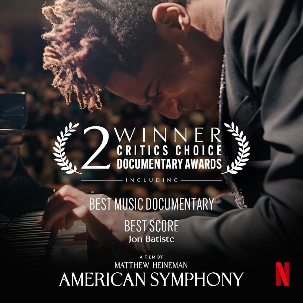 Congratulations to @JonBatiste @MattHeineman and the entire American Symphony team on these wins! American Symphony release November 29 on Netflix