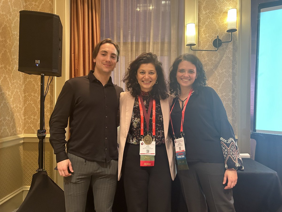 Another highlight of the #AHA23 is participation in Council of Genomic and Precision medicine reception, where <a href="/cbezzina1/">Connie Bezzina</a> received an award for the significant contributions to the field of genomic and precision medicine. Congratulations!